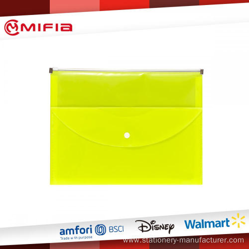 PP Coupon Size Envelope Folder with Zip Bag